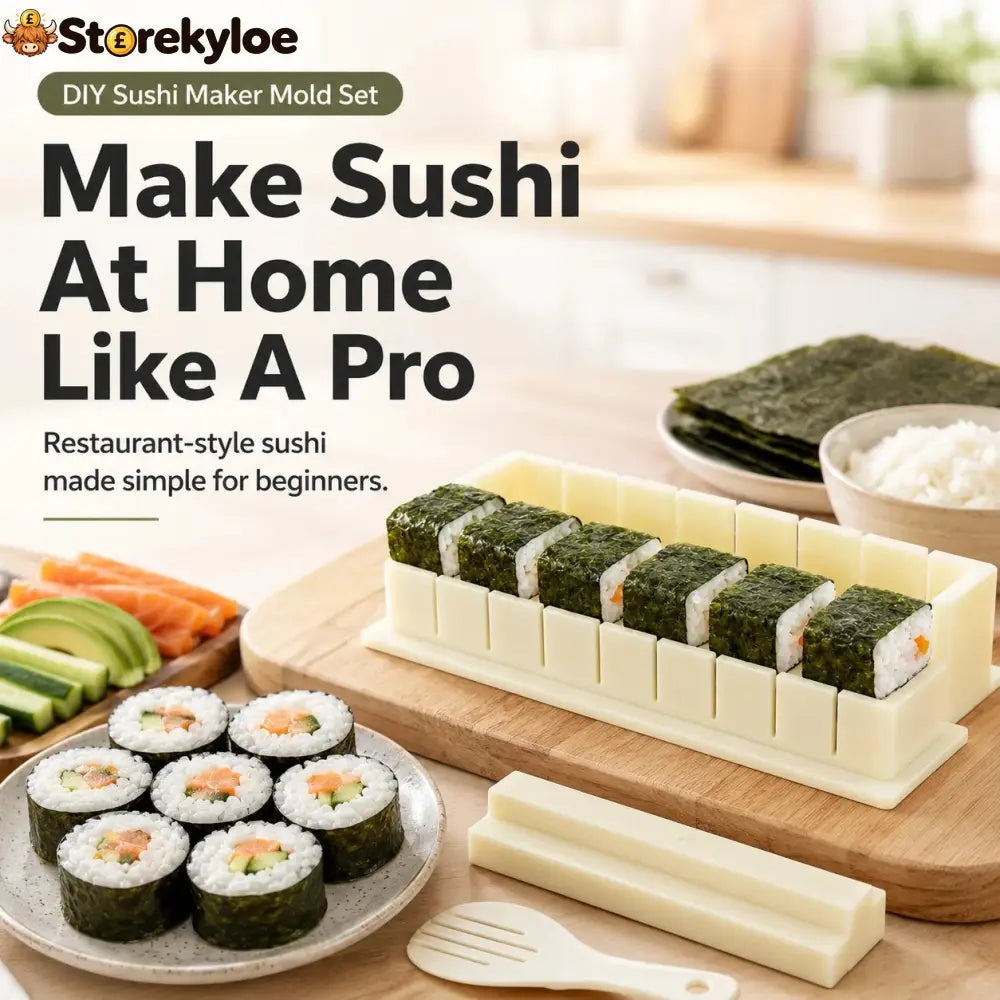 🍣 Sushi Maker Mold – Perfect Homemade Rolls Made Easy