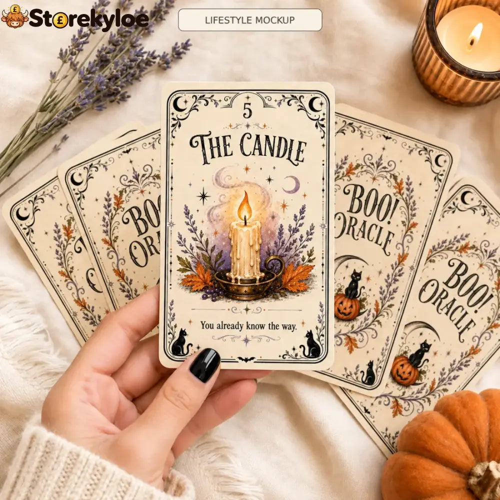 🎃 Sweet & Spooky Halloween Oracle Deck – 31 Illustrated Cards - Recommended 🎁Buy 3 Get 2 Free & Free Shipping (5 pcs)