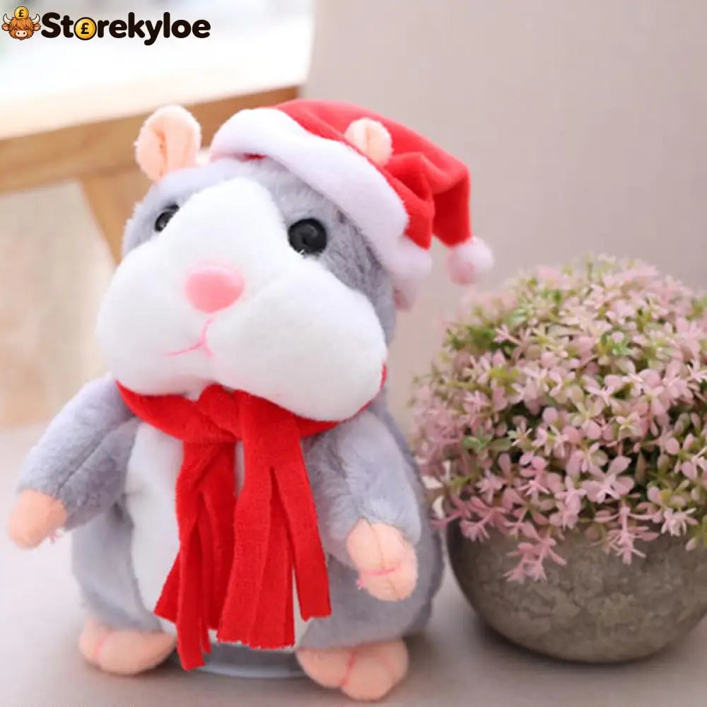 ✨Talking Hamster Plush – repeats whatever you say auto head-shaking hilarious fun for kids & adults.🎁 - Houseware &