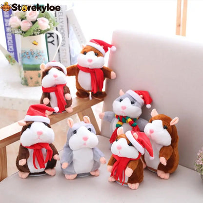 ✨Talking Hamster Plush – repeats whatever you say auto head-shaking hilarious fun for kids & adults.🎁 - Houseware &