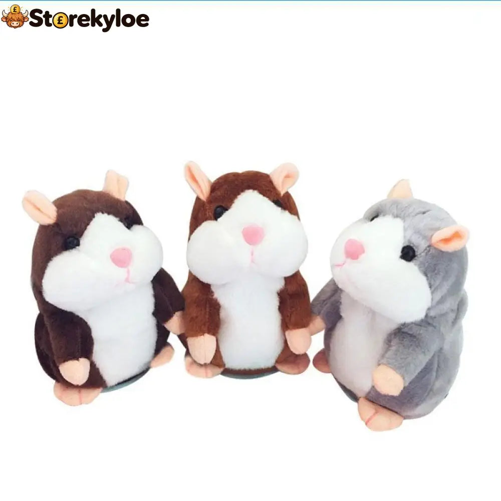 ✨Talking Hamster Plush – repeats whatever you say auto head-shaking hilarious fun for kids & adults.🎁 - Houseware &