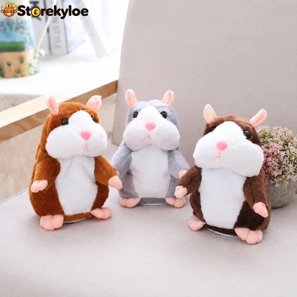 ✨Talking Hamster Plush – repeats whatever you say auto head-shaking hilarious fun for kids & adults.🎁 - Houseware &