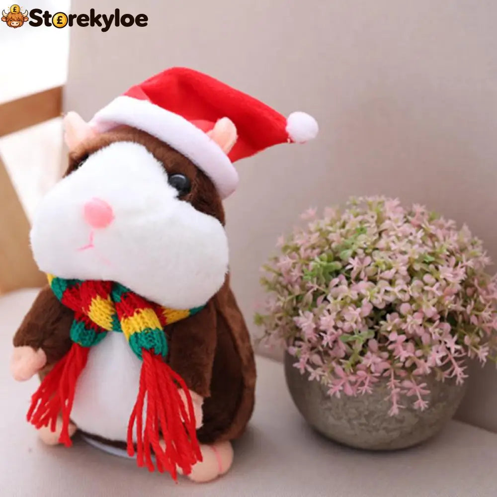 ✨Talking Hamster Plush – repeats whatever you say auto head-shaking hilarious fun for kids & adults.🎁 - Houseware &