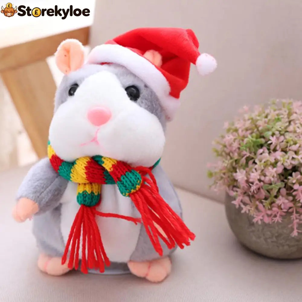 ✨Talking Hamster Plush – repeats whatever you say auto head-shaking hilarious fun for kids & adults.🎁 - Houseware &