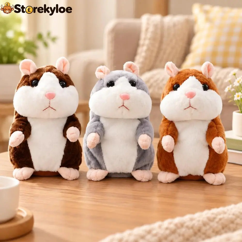 ✨Talking Hamster Plush – repeats whatever you say auto head-shaking hilarious fun for kids & adults.🎁 - Houseware &