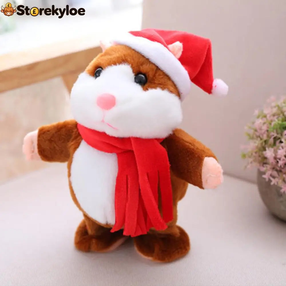 ✨Talking Hamster Plush – repeats whatever you say auto head-shaking hilarious fun for kids & adults.🎁 - Houseware &