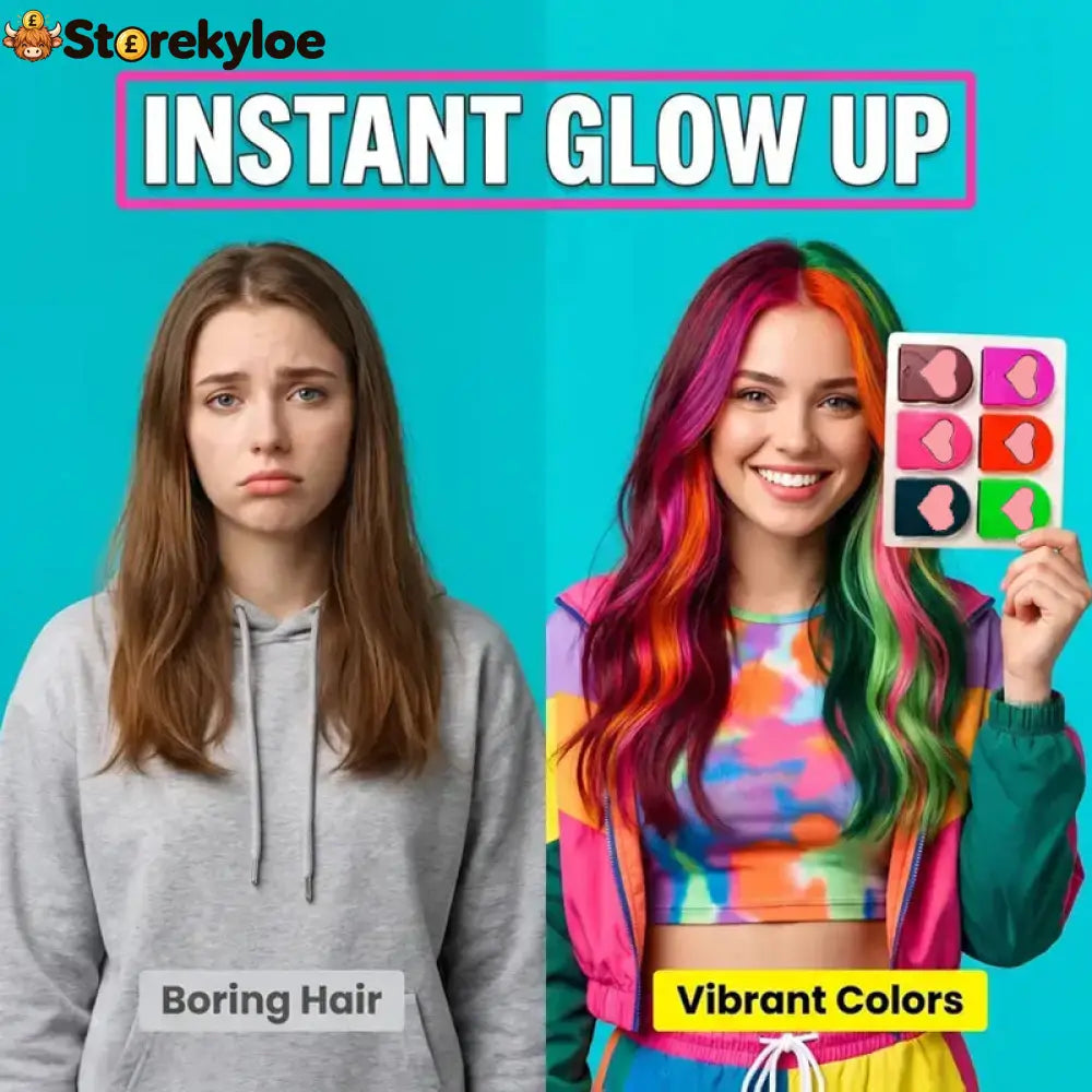 Temporary Hair Chalk Set for Girls