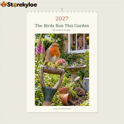 🔥The Birds Run This Garden - 2027 A4 Wall Calendar