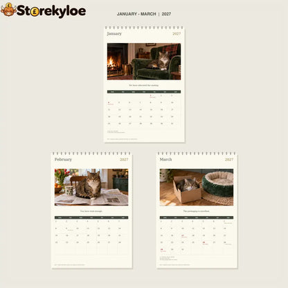 🔥The Cat Has the Good Chair - 2027 A4 Wall Calendar