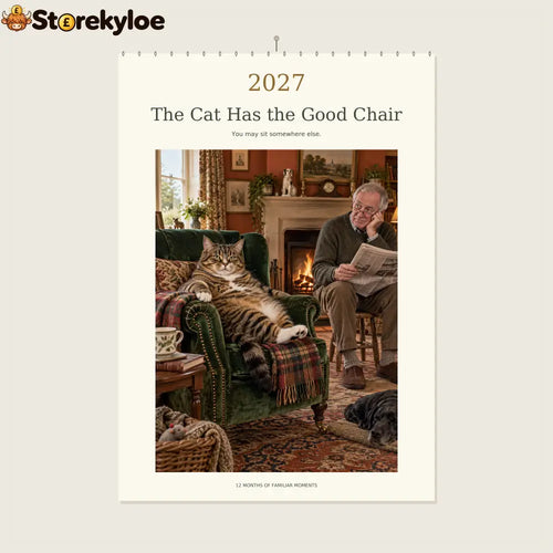 🔥The Cat Has the Good Chair - 2027 A4 Wall Calendar