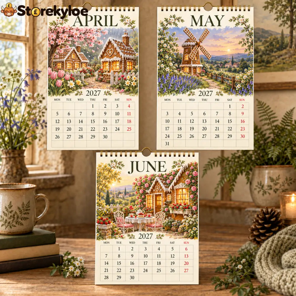 Landing Page Copy｜The Cosy Gingerbread Village 2027 Calendar