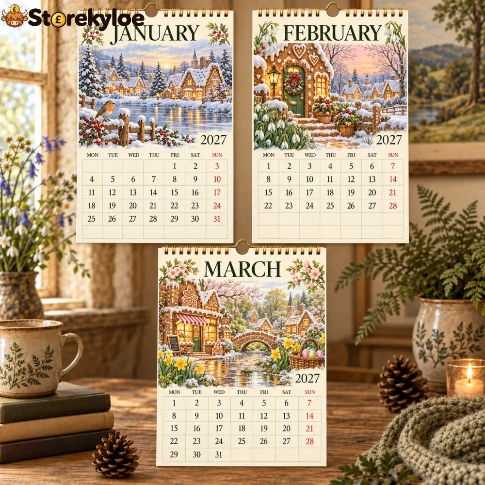 Landing Page Copy｜The Cosy Gingerbread Village 2027 Calendar