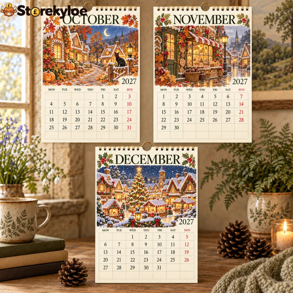 Landing Page Copy｜The Cosy Gingerbread Village 2027 Calendar