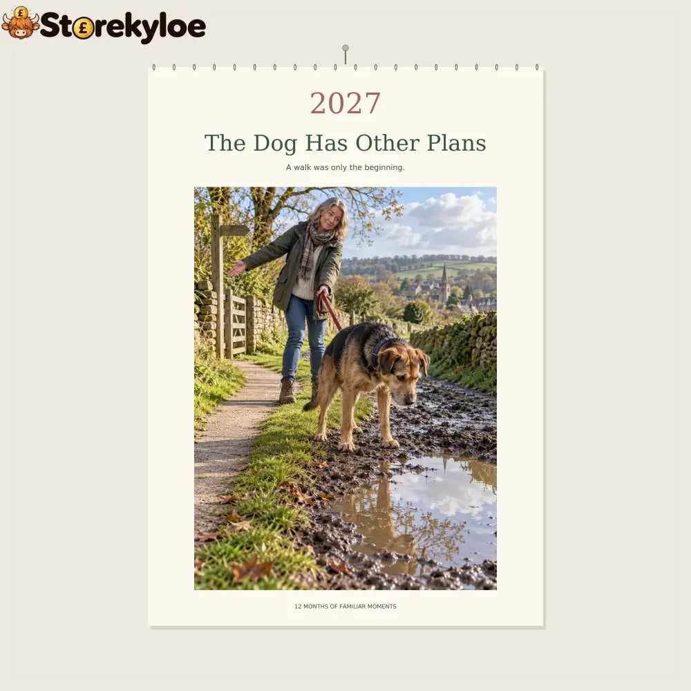 🔥The Dog Has Other Plans - 2027 A4 Wall Calendar