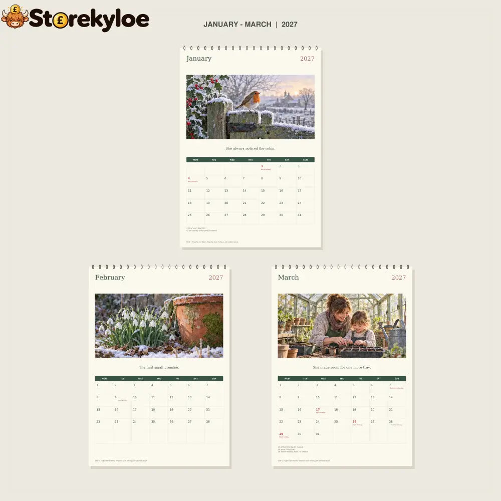 🔥The Garden Mum Made - 2027 A4 Wall Calendar