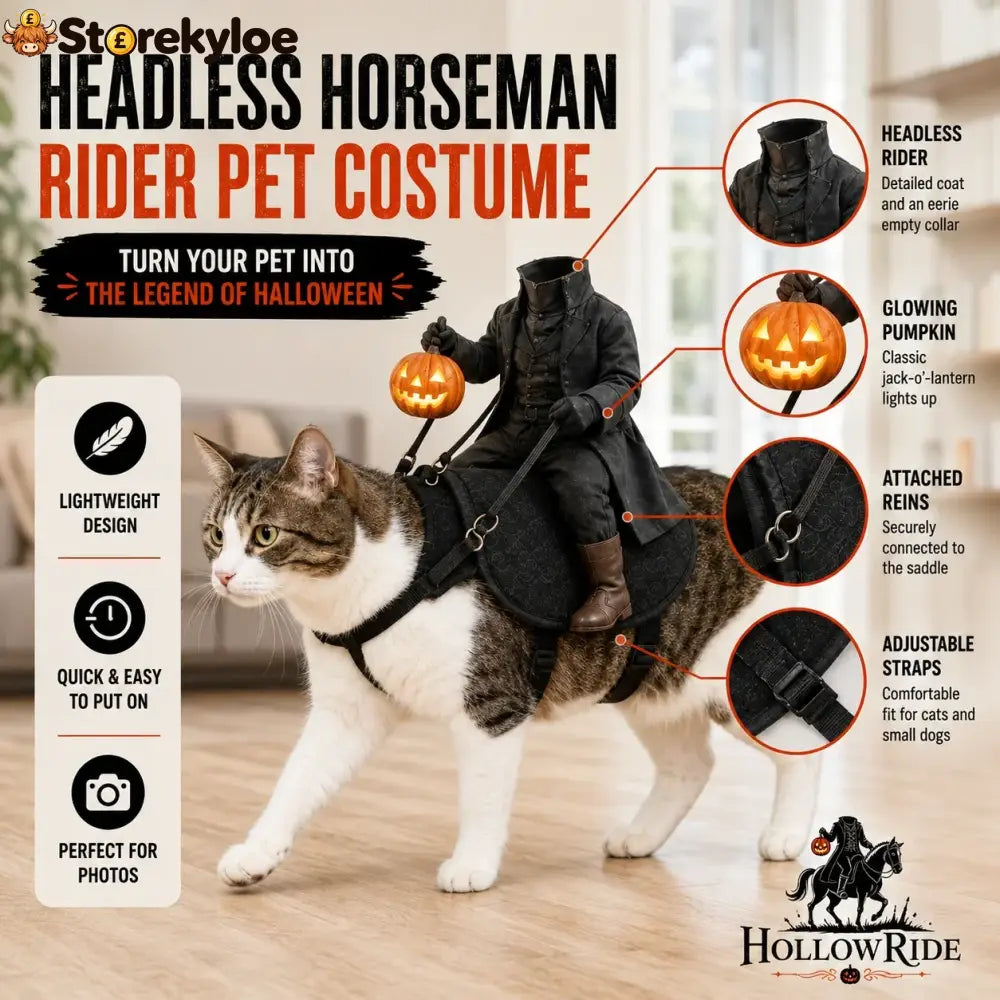 The Headless Horseman Rider Pet Costume