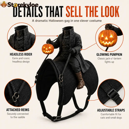 😺The Headless Horseman Rider™ Pet Costume🎃
