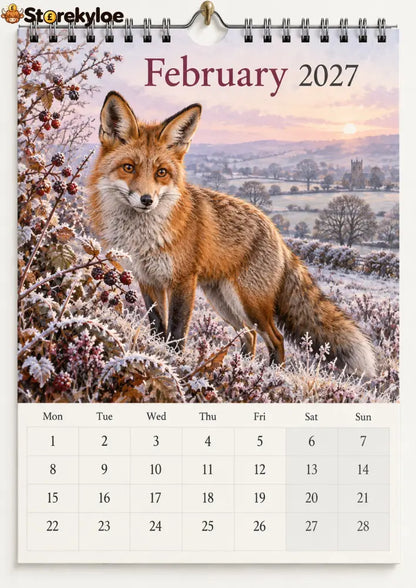 🐦 The Wild Britain 2027 Wall Calendar A Gentle Year Through Britain’s Wildlife & Countryside