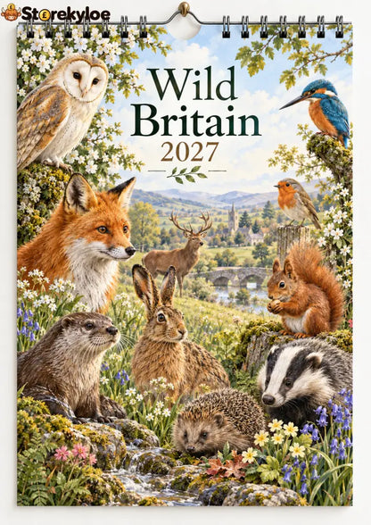 🐦 The Wild Britain 2027 Wall Calendar A Gentle Year Through Britain’s Wildlife & Countryside