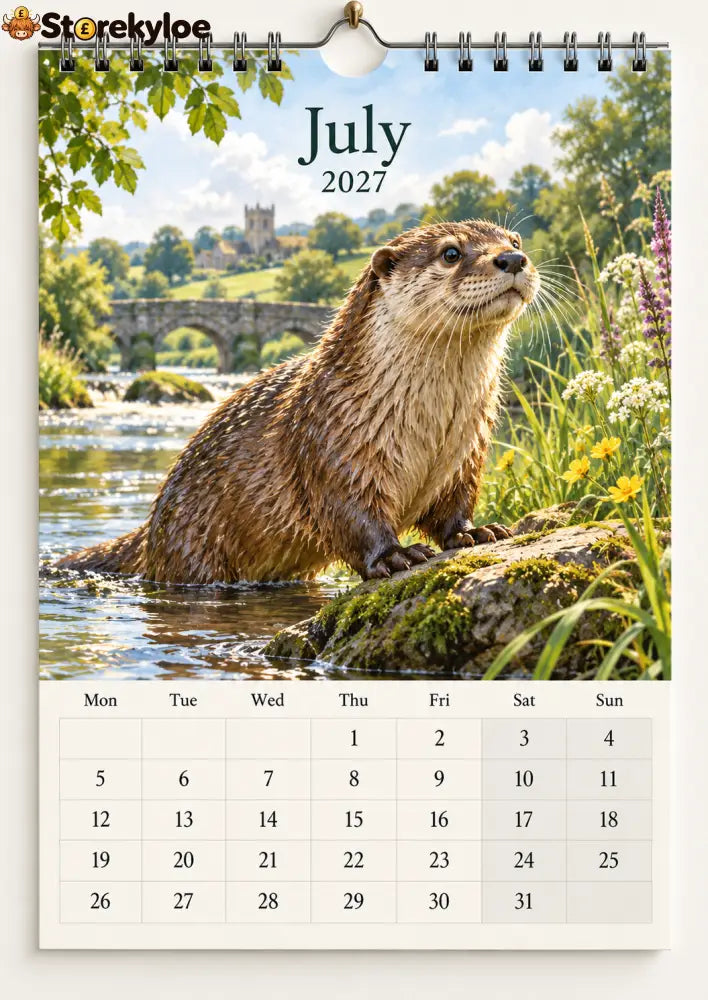 🐦 The Wild Britain 2027 Wall Calendar A Gentle Year Through Britain’s Wildlife & Countryside