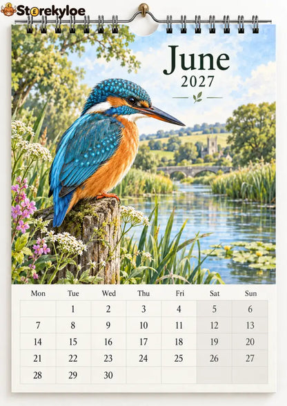 🐦 The Wild Britain 2027 Wall Calendar A Gentle Year Through Britain’s Wildlife & Countryside