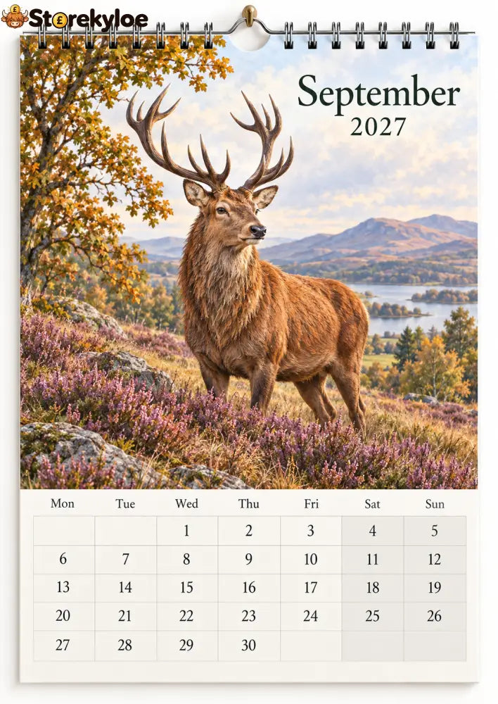 🐦 The Wild Britain 2027 Wall Calendar A Gentle Year Through Britain’s Wildlife & Countryside