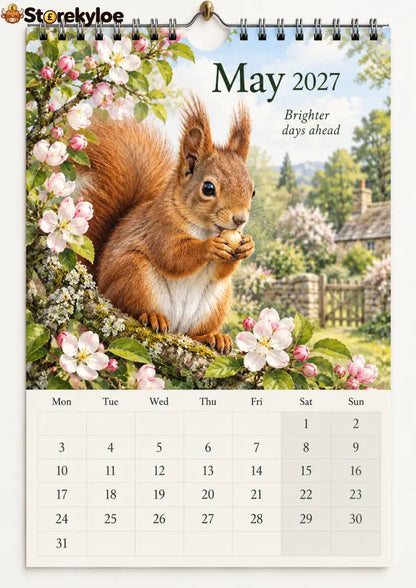 🐦 The Wild Britain 2027 Wall Calendar A Gentle Year Through Britain’s Wildlife & Countryside