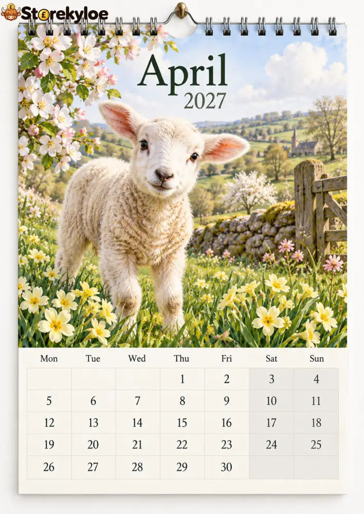 🐦 The Wild Britain 2027 Wall Calendar A Gentle Year Through Britain’s Wildlife & Countryside