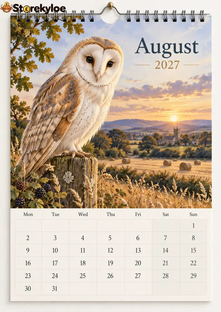 🐦 The Wild Britain 2027 Wall Calendar A Gentle Year Through Britain’s Wildlife & Countryside