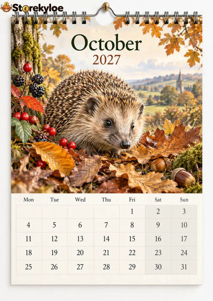 🐦 The Wild Britain 2027 Wall Calendar A Gentle Year Through Britain’s Wildlife & Countryside