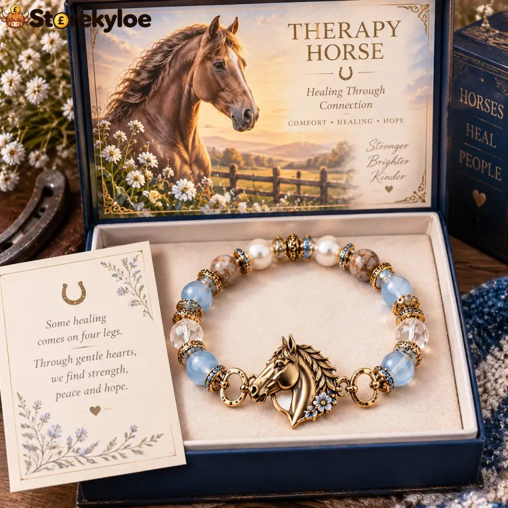 🐴 Therapy Horse Healing Bracelet