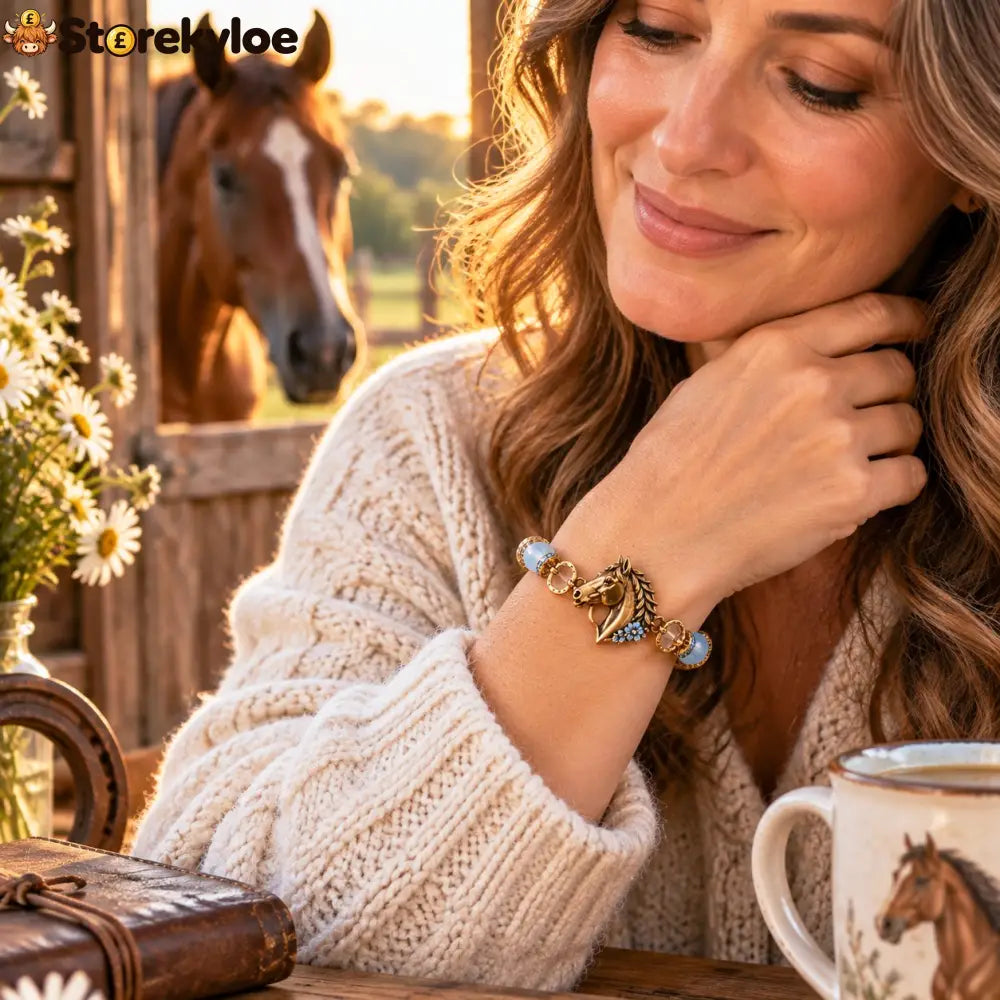 🐴 Therapy Horse Healing Bracelet
