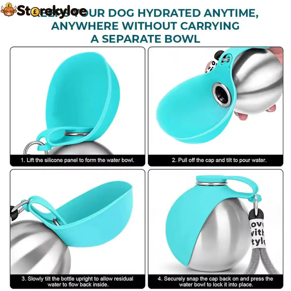 ⏳Time-Limited Special⏰2-in-1 Portable Dog Water Bottle for Small Dogs - Leak-Proof & Compact