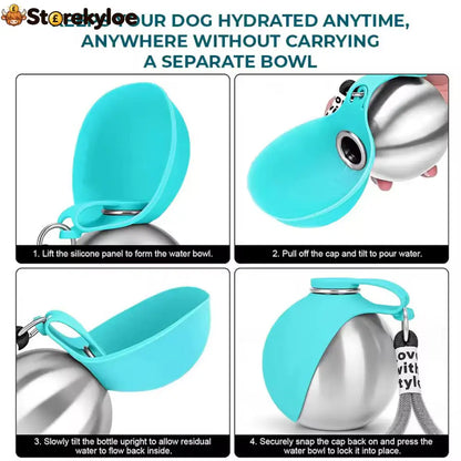 ⏳Time-Limited Special⏰2-in-1 Portable Dog Water Bottle for Small Dogs - Leak-Proof & Compact