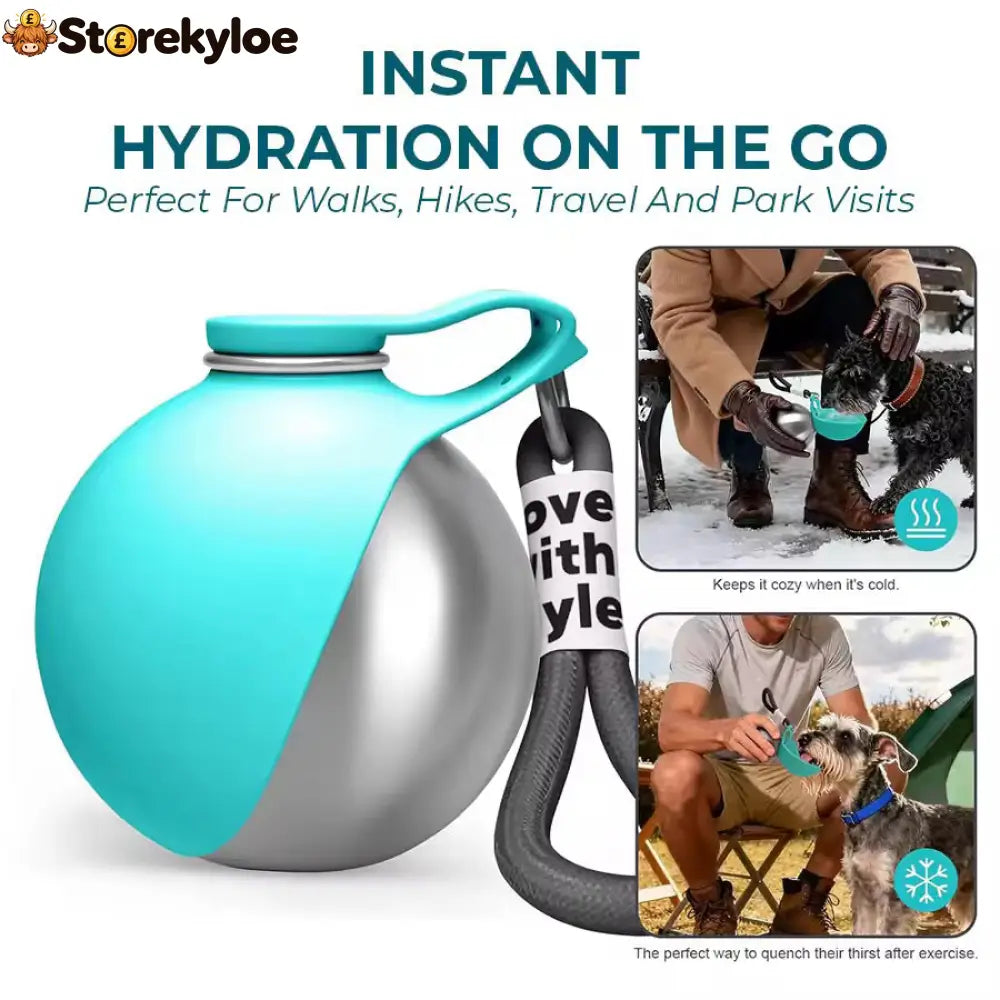 ⏳Time-Limited Special⏰2-in-1 Portable Dog Water Bottle for Small Dogs - Leak-Proof & Compact