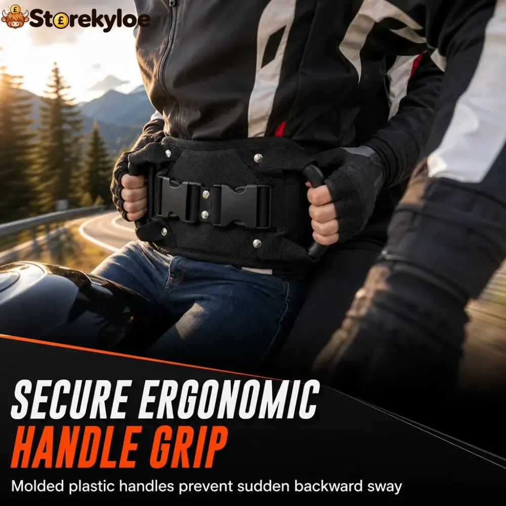 ⏳time-limited Special⏰: Motorcycle Passenger Grab Belt 🏍️ - Black