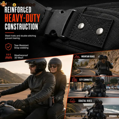 ⏳time-limited Special⏰: Motorcycle Passenger Grab Belt 🏍️ - Black