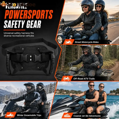 ⏳time-limited Special⏰: Motorcycle Passenger Grab Belt 🏍️ - Black