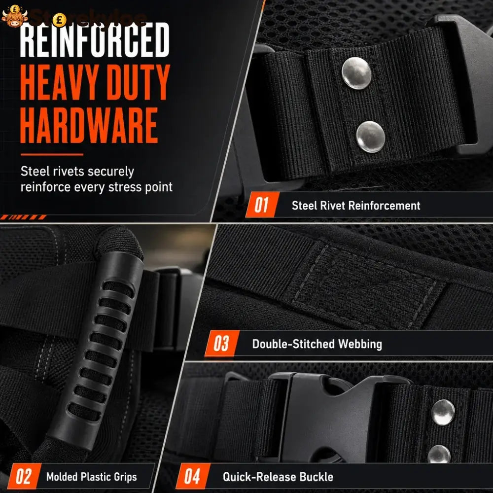 ⏳time-limited Special⏰: Motorcycle Passenger Grab Belt 🏍️ - Black
