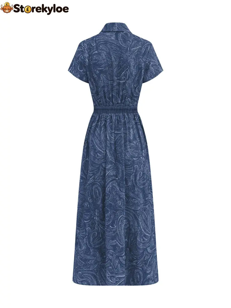 🌟 Timeless Paisley Print Maxi Dress: Effortless Elegance for Every Occasion