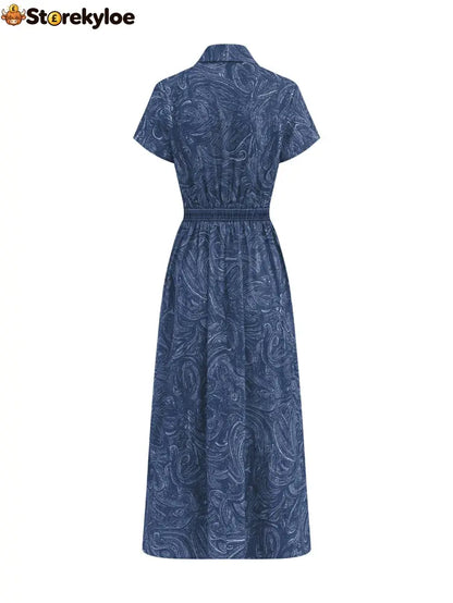 🌟 Timeless Paisley Print Maxi Dress: Effortless Elegance for Every Occasion