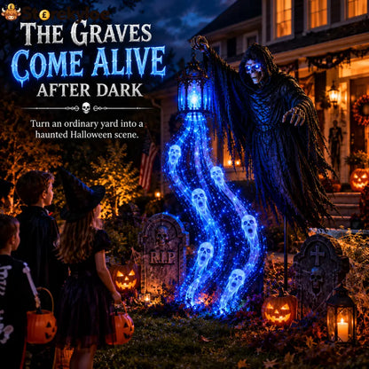🎁Today 50% OFF🎁💀Halloween Soul Harvester Animated Garden Light