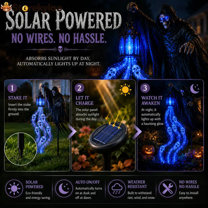 🎁Today 50% OFF🎁💀Halloween Soul Harvester Animated Garden Light