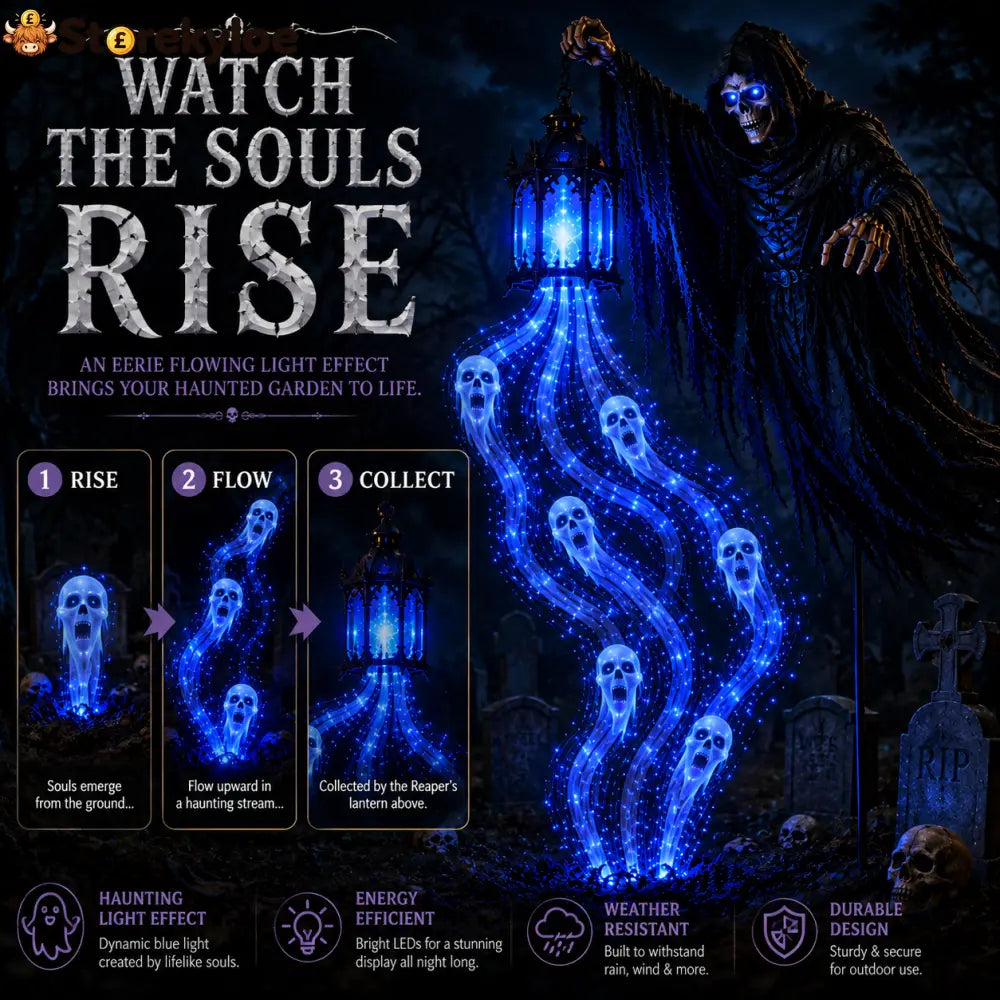 🎁Today 50% OFF🎁💀Halloween Soul Harvester Animated Garden Light
