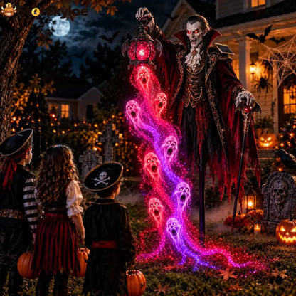 🎁 Today Only: 49% Off 🎁🧛 Vampire Lord Crimson Soul Solar Garden Light