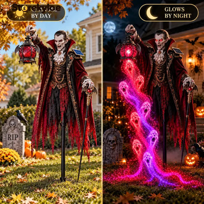🎁 Today Only: 49% Off 🎁🧛 Vampire Lord Crimson Soul Solar Garden Light
