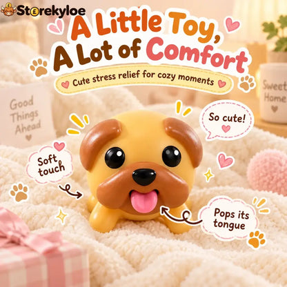 🐶tongue-popping Puppy Squeeze Toy – Cute Pocket Fidget Companion - Buy 1 Set (3 Pcs)