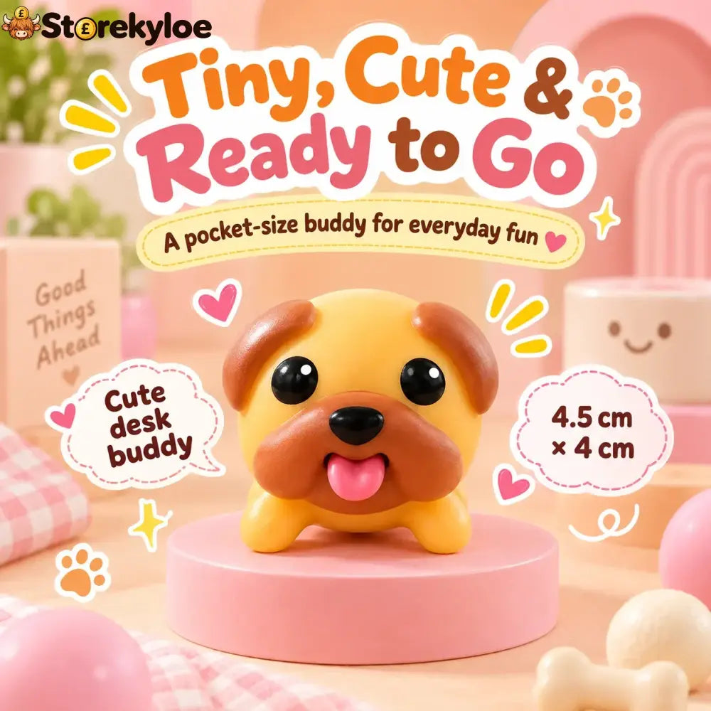 🐶tongue-popping Puppy Squeeze Toy – Cute Pocket Fidget Companion - Buy 1 Set (3 Pcs)