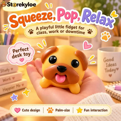 🐶tongue-popping Puppy Squeeze Toy – Cute Pocket Fidget Companion - Buy 1 Set (3 Pcs)