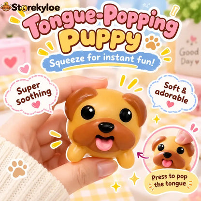 🐶tongue-popping Puppy Squeeze Toy – Cute Pocket Fidget Companion - Buy 1 Set (3 Pcs)
